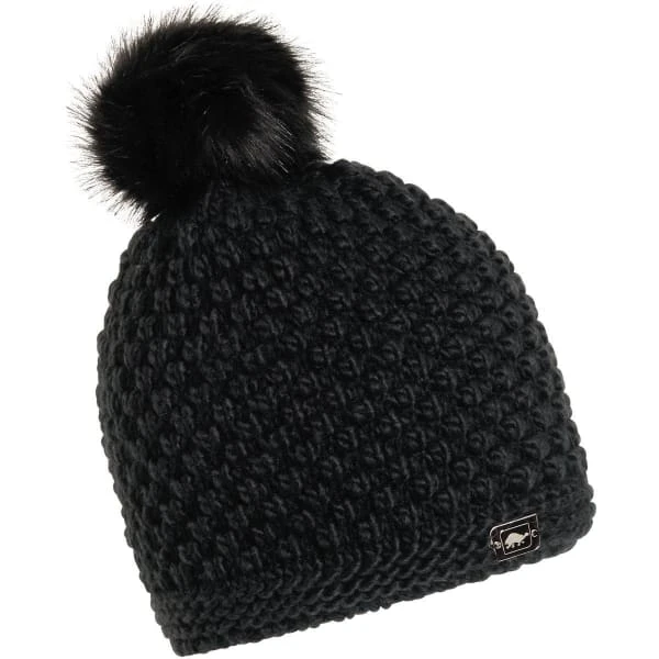 TURTLE FUR Women's Snowfall Fleece-Lined Pom Beanie 1 TURTLE FUR Women's Snowfall Fleece-Lined Pom Beanie