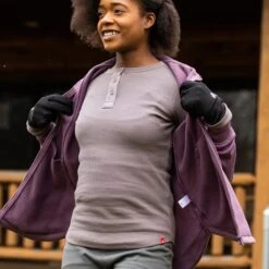 EMS Women's Lakeside Waffle Long-Sleeve Henley -Nicestyle Shop 2062028 006 alt3