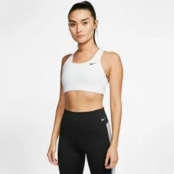 NIKE Women's Medium-Support Nike Swoosh Sports Bra -Nicestyle Shop 2065007 101 alt2