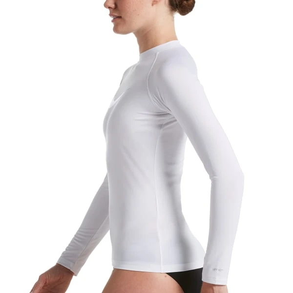 NIKE Women's Long-Sleeve Hydroguard Top 3 NIKE Women's Long-Sleeve Hydroguard Top - Image 3
