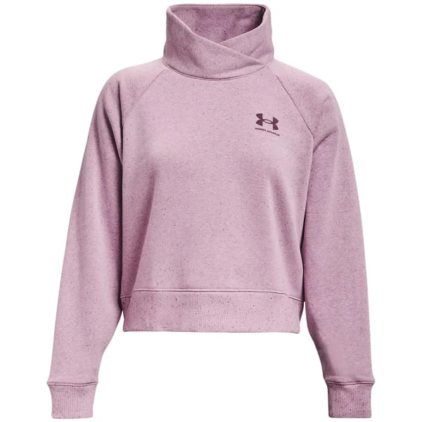 UNDER ARMOUR Women's UA Rival Wrap Neck Fleece Top 1 UNDER ARMOUR Women's UA Rival Wrap Neck Fleece Top