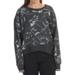 TOMMY HILFIGER SPORT Women's Drop Shoulder Crew Neck Sweatshirt