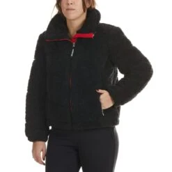 TOMMY HILFIGER SPORT Women's Sherpa Puffer Jacket -Nicestyle Shop 2075780 001 alt2