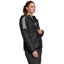 ADIDAS Women's Essentials Insulated Hoodie Jacket -Nicestyle Shop 2076800 001 alt5