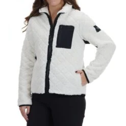 Calvin Klein Performance CALVIN KLEIN Women's Quilted Zip Front Jacket -Nicestyle Shop 2077843 105 alt2
