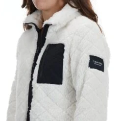 Calvin Klein Performance CALVIN KLEIN Women's Quilted Zip Front Jacket -Nicestyle Shop 2077843 105 alt3