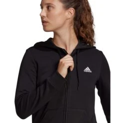 ADIDAS Women's Essentials Full-Zip Hoodie -Nicestyle Shop 2077889 001 alt4