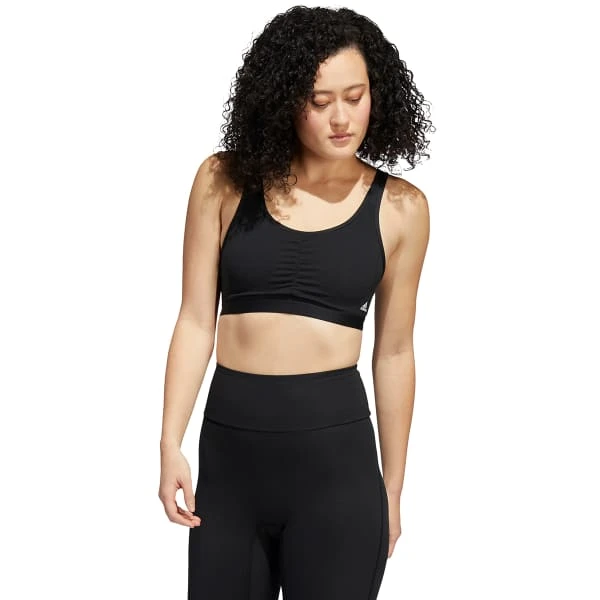 ADIDAS Women's Yoga Essentials Medium Impact Sports Bra 3 ADIDAS Women's Yoga Essentials Medium Impact Sports Bra - Image 3
