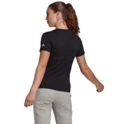 ADIDAS Women's Short-Sleeve Linear Tee -Nicestyle Shop 2078000 001 alt2