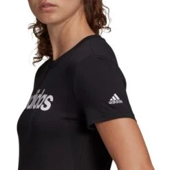 ADIDAS Women's Short-Sleeve Linear Tee -Nicestyle Shop 2078000 001 alt5