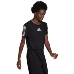 ADIDAS Women's Aeroready Crop Sport Short-Sleeve Tee 9 ADIDAS Women's Aeroready Crop Sport Short-Sleeve Tee -Nicestyle Shop 2078008 001 alt3