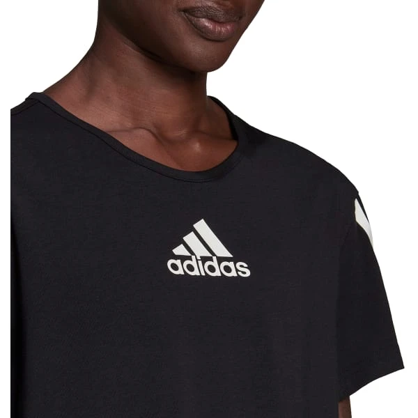 ADIDAS Women's Aeroready Crop Sport Short-Sleeve Tee 5 ADIDAS Women's Aeroready Crop Sport Short-Sleeve Tee - Image 5