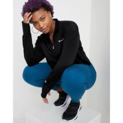 CHAMPION Women's Soft Touch Quarter-Zip Pullover 11 CHAMPION Women's Soft Touch Quarter-Zip Pullover -Nicestyle Shop 2078673 001 alt5