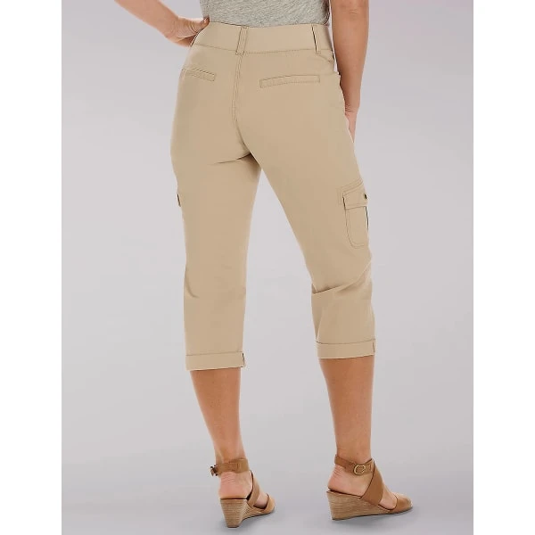LEE Women's Flex-to-Go Relaxed Fit Cargo Capri 2 LEE Women's Flex-to-Go Relaxed Fit Cargo Capri - Image 2