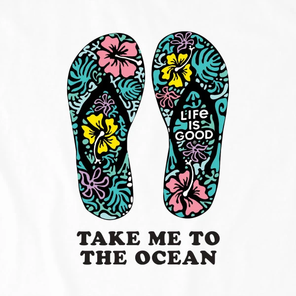 LIFE IS GOOD Women's Take Me To The Ocean Crusher Short-Sleeve Tee 2 LIFE IS GOOD Women's Take Me To The Ocean Crusher Short-Sleeve Tee - Image 2