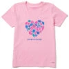 LIFE IS GOOD Women's Heart Of Shells Crusher Short Sleeve Graphic Tee