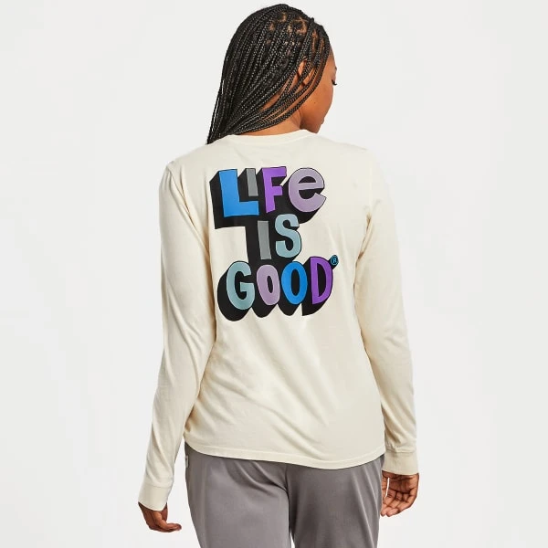 LIFE IS GOOD Women's Freestyle Crusher-Lite Long Sleeve Graphic Tee 4 LIFE IS GOOD Women's Freestyle Crusher-Lite Long Sleeve Graphic Tee - Image 4