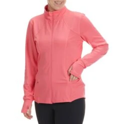 RBX Women's Double Peached Interlock Jacket W/ Zip Pockets 5 RBX Women's Double Peached Interlock Jacket W/ Zip Pockets -Nicestyle Shop 2081013 607 alt2