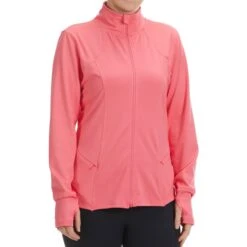 RBX Women's Double Peached Interlock Jacket W/ Zip Pockets