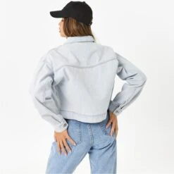 JACK WILLS Women's Amelia Cropped Denim Jacket -Nicestyle Shop 2081051 302 alt3
