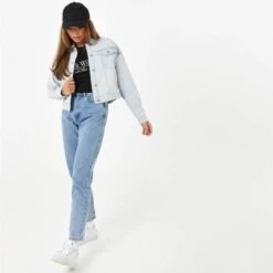 JACK WILLS Women's Amelia Cropped Denim Jacket -Nicestyle Shop 2081051 302 alt5