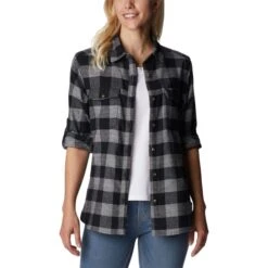 COLUMBIA Women's Pine Street Stretch Flannel -Nicestyle Shop 2082021 001 alt3