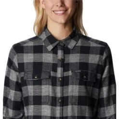 COLUMBIA Women's Pine Street Stretch Flannel -Nicestyle Shop 2082021 001 alt5