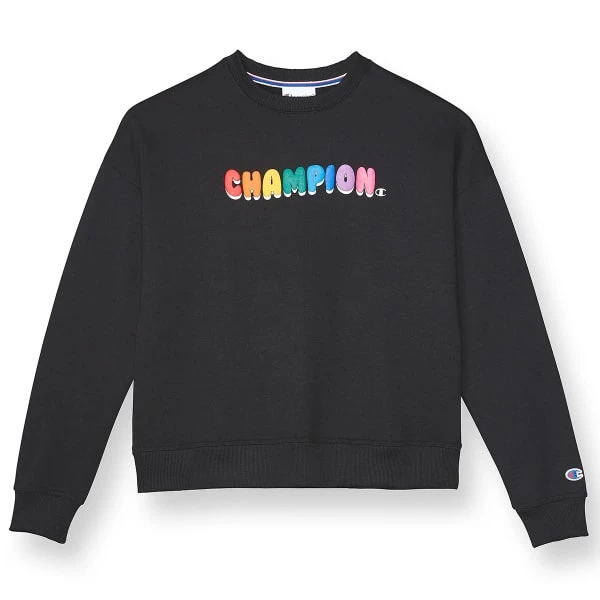 CHAMPION Juniors' Powerblend Fleece Relaxed Crew 1 CHAMPION Juniors' Powerblend Fleece Relaxed Crew