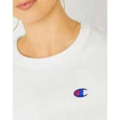 CHAMPION Juniors' Boyfriend Cropped Long-Sleeve Tee 10 CHAMPION Juniors' Boyfriend Cropped Long-Sleeve Tee -Nicestyle Shop 2082286 101 alt4