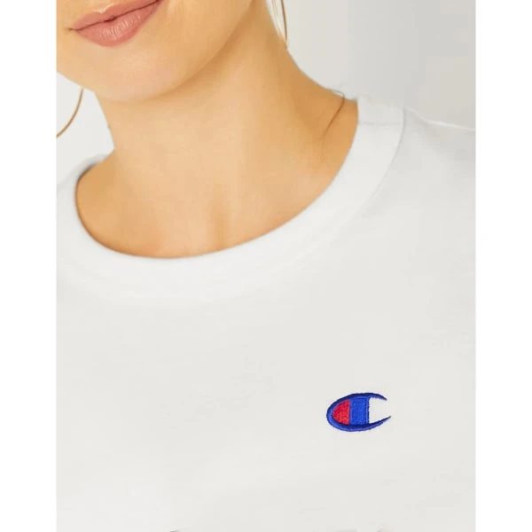 CHAMPION Juniors' Boyfriend Cropped Long-Sleeve Tee 5 CHAMPION Juniors' Boyfriend Cropped Long-Sleeve Tee - Image 5