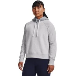 UNDER ARMOUR Women's UA Rival Fleece Colorblock Hoodie -Nicestyle Shop 2082348 002 alt2
