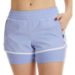 SPYDER Women's 3’’ Run Short W/ Inner Biker & Zip Pockets -Nicestyle Shop 2082453 508 alt2