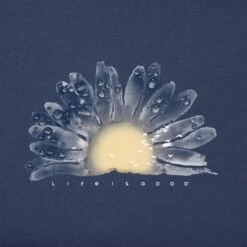 LIFE IS GOOD Women's Daisy Long-Sleeve Crusher Lite Hooded Tee -Nicestyle Shop 2082669 403 alt3