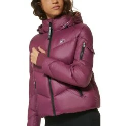 TOMMY HILFIGER Women's Hooded Puffer Jacket -Nicestyle Shop 2083078 501 alt2