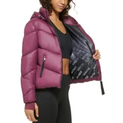 TOMMY HILFIGER Women's Hooded Puffer Jacket -Nicestyle Shop 2083078 501 alt3