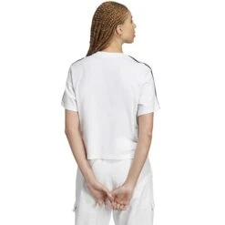 ADIDAS Women's Essentials Single Jersey Short-Sleeve Crop -Nicestyle Shop 2084514 101 alt2