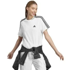 ADIDAS Women's Essentials Single Jersey Short-Sleeve Crop -Nicestyle Shop 2084514 101 alt5