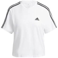 ADIDAS Women's Essentials Single Jersey Short-Sleeve Crop