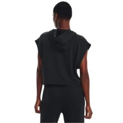 Under Armour UNDER AMOUR Women's UA Rival Terry Short-Sleeve Hoodie -Nicestyle Shop 2084964 001 alt3