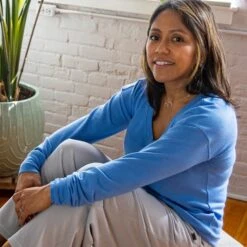 EMS Women's Softspun Long-Sleeve V-Neck -Nicestyle Shop 2085509 405 alt4