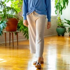 EMS Women's Softspun Wide Leg Cropped Pants -Nicestyle Shop 2085512 004 alt3