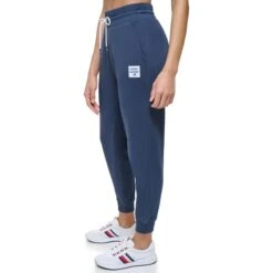 TOMMY HILFIGER Women's French Terry Tapered Joggers -Nicestyle Shop 2085558 402 alt2