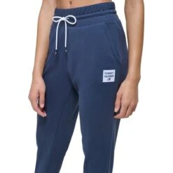 TOMMY HILFIGER Women's French Terry Tapered Joggers -Nicestyle Shop 2085558 402 alt3