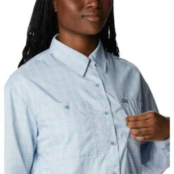 COLUMBIA Women's Silver Ridge Utility Long-Sleeve Shirt -Nicestyle Shop 2085708 570 alt6