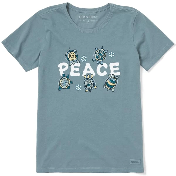 LIFE IS GOOD Women's Peace Turtles Short-Sleeve Tee 1 LIFE IS GOOD Women's Peace Turtles Short-Sleeve Tee