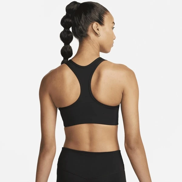 NIKE Women's Dri-Fit Swoosh Medium Support Sports Bra 2 NIKE Women's Dri-Fit Swoosh Medium Support Sports Bra - Image 2