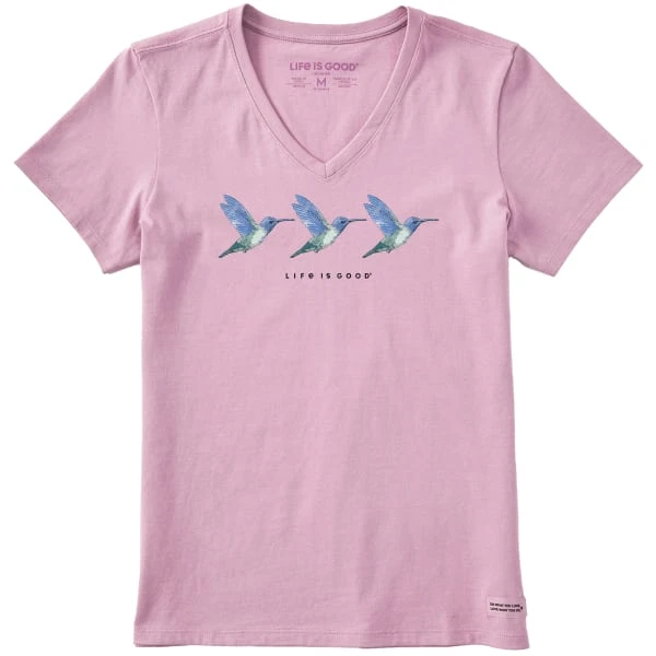 LIFE IS GOOD Women's Three Hummingbirds Crusher Vee 1 LIFE IS GOOD Women's Three Hummingbirds Crusher Vee