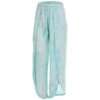 ANGIE Juniors' Tropical Print Tie Waist Wide Leg Pants