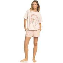 ROXY Juniors' Moonlight Sunset A Oversized Boyfriend Short-Sleeve Tee -Nicestyle Shop 2089413 807 alt4