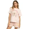 ROXY Juniors' Moonlight Sunset A Oversized Boyfriend Short-Sleeve Tee